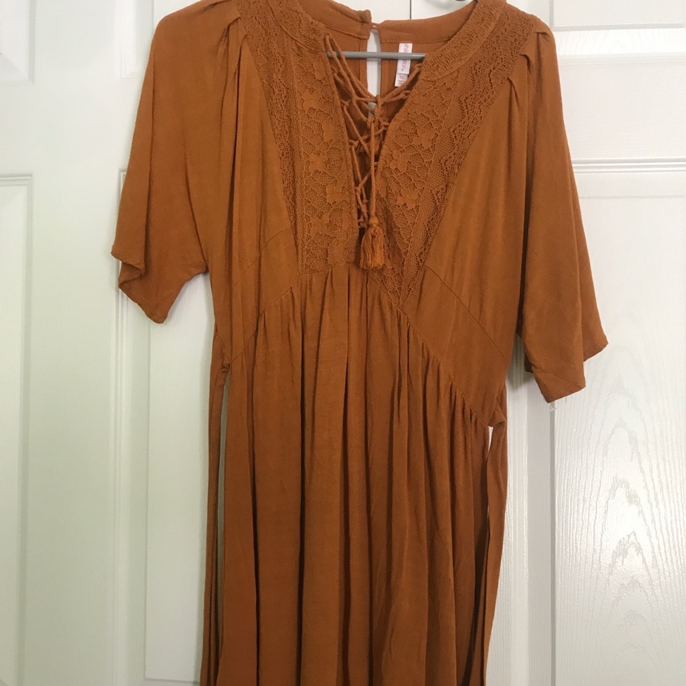 Mustard color dress